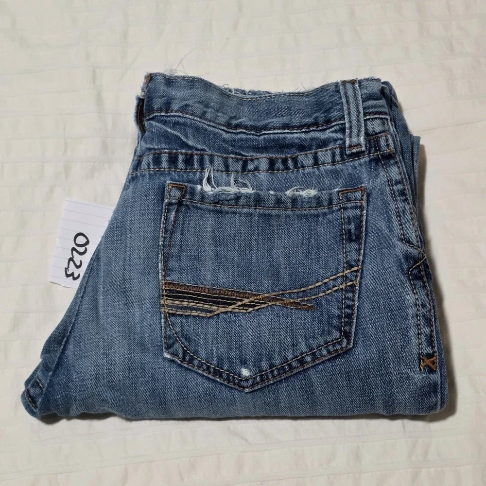 Ariat Jeans Men‎ 32x34 Blue FR Work M4 Low Rise Boot Distressed